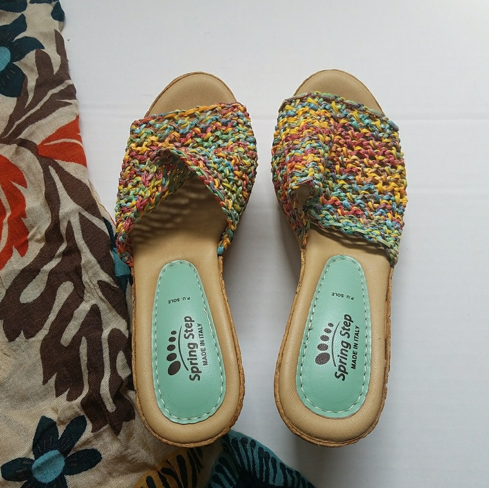 Spring Step Spring Color Wedges Size 8/38